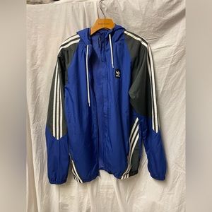 Adidas Climalite black and blue light windbreaker